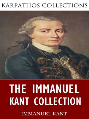 cover image of The Immanuel Kant Collection